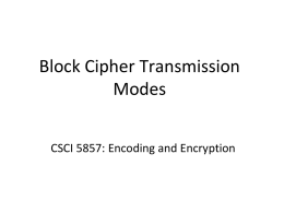 CSIS 5857: Encoding and Encryption