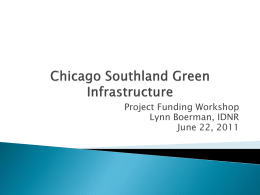 Chicago Southland Green Infrastructure