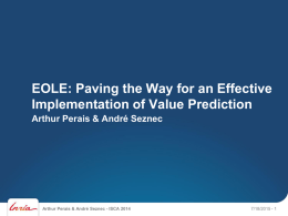 EOLE: Paving the Way for an Effective Implementation of