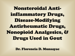 Nonsteroidal Anti-inflammatory Drugs, Disease