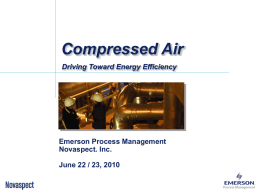 Compressed Air - Driving Toward Efficiency