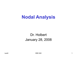 Nodal Analysis - Keith E. Holbert
