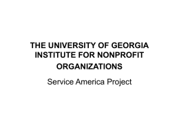 UGA Nonprofit Organizations