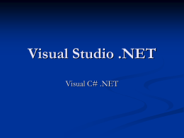 Visual C# .NET