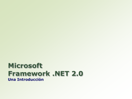 Microsoft Framework .NET 2.0
