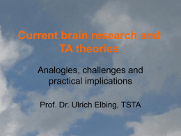 Neuere Hirnforschung und TA-Theorien