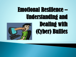 Emotional Resilience – Understanding and Dealing with