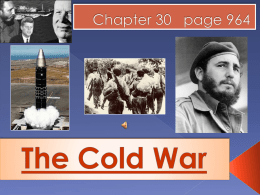 Chapter 30 page 964 - Mr. Wolford's World History