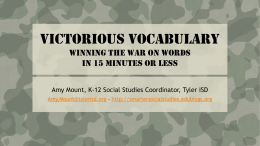 Winning the war on words: