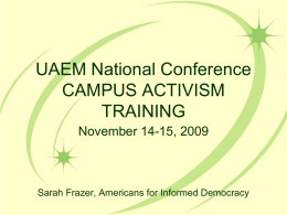 UAEM National Conference