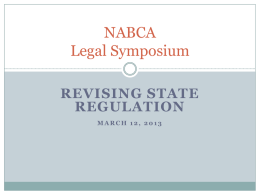 NABCA Legal Symposium