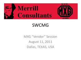 CMG 2010 - Merrill Consultants