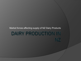 Dairy Production in NZ