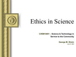 Ethics in Research - Louisiana State University