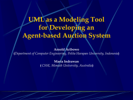 UML as a Modelling Tool for Developing an Agent