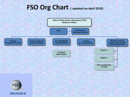 FSO Chart FSO org Chart ( updated on April 2010)