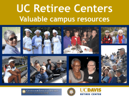Healthy til 100 challenge - UC Davis: Retiree Center
