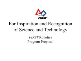 For Inspiration and Recognition of Science and Technology
