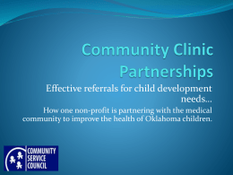 Community Clinic Partnerships