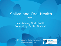 Saliva and Oral Health