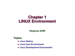 Linux Envrironment