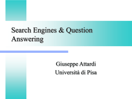 Search Engines & Question Answering