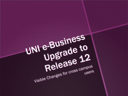 e-Business Upgrade to Release 12