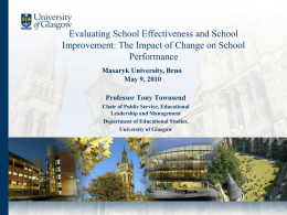 The Role of Research & Enterprise at the University of Glasgow
