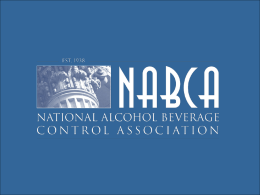 National Alcoholic Beverage Control Association March 11