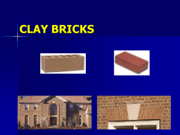 Clay Bricks - Middle East Technical University