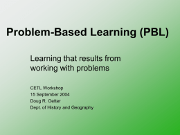 Problem-Based Learning (PBL)