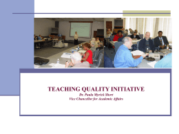 TENNESSEE TEACHING QUALITY INITIATIVE