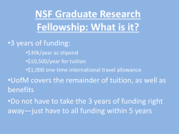 NSF Graduate Research Fellowship: What is it?