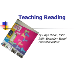 Teaching Reading - ed