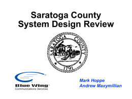 Sales Presentation - Saratoga County EMS