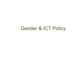 Gender & ICT policy - Association for Progressive