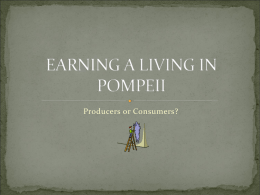 EARNING A LIVING IN POMPEII
