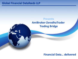 AmiBroker-ZerodhaTrader Trading Plugin