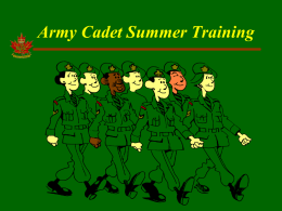 Army Cadet Summer Training