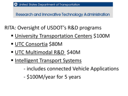 USDOT Research & Innovation Technology Administration (RITA)