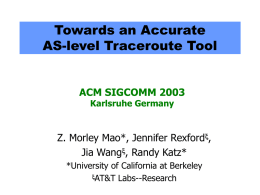 Towards an Accurate AS-level Traceroute Tool
