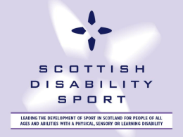 Sport Scotland - Scottish Disability Sport