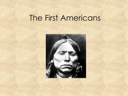 The First Americans - McLean County Unit District No. 5