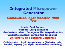 PowerPoint Presentation - Integrated Micropower Generator