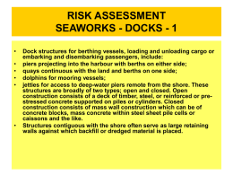 RISK ASSESSMENT SEAWORKS - DOCKS