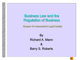 Business Law and the Regulation of Business Chapter 44
