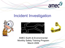 AMEC Training PPT - AEE Safety Training