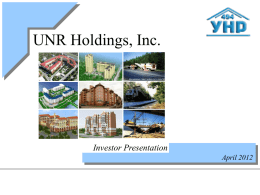 UNR Holdings, Inc.