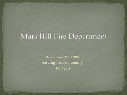 Mars Hill Fire Department