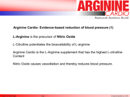 Folie 1 - Arginine Cardio